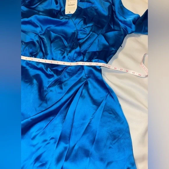 Zara Vibrant Blue Long Sleeve Dress - Picture 4 of 6